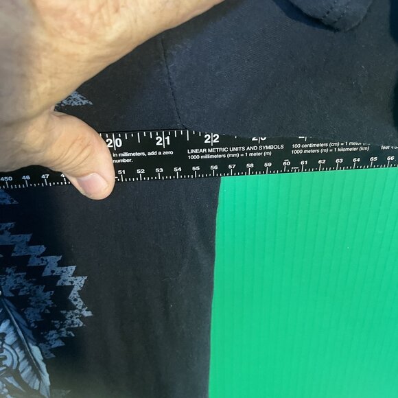 Wolf Dreamcatcher Graphic T-Shirt Black L | Fruit of the Loom HD Cotton | Tribal - Picture 4 of 5